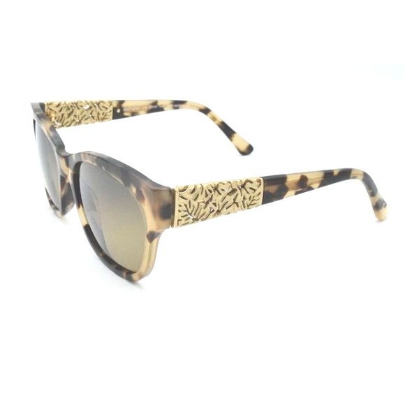 Maui Jim Monstera Mj 747-21B Honey Havana W with 24K Gold
